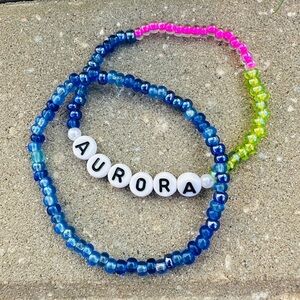 Disney Inspired Aurora stretch stack bracelet friendship gift idea